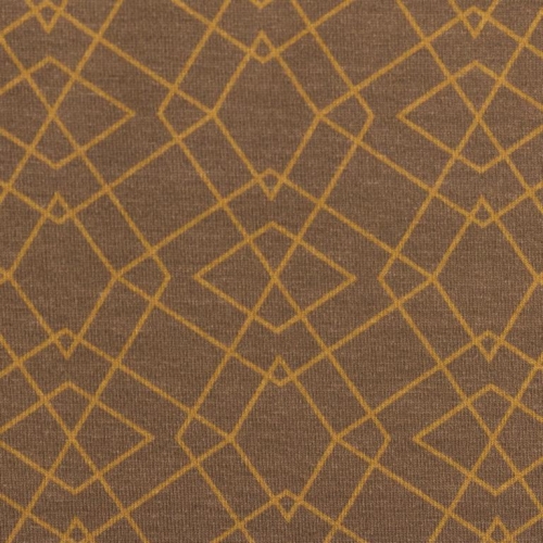 Jersey "Klaas" Rauten geometrisch schlamm/senf